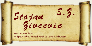 Stojan Živčević vizit kartica